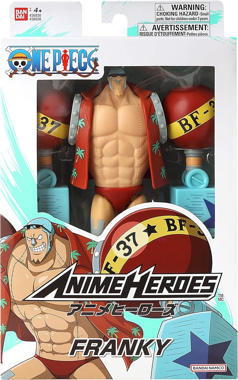Ban Dai BANDAI Anime Heroes One Piece Franky 6.5-Inch - Image 2